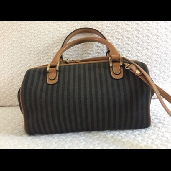 Vintage Fendi Thin Stripe Doctors Bag